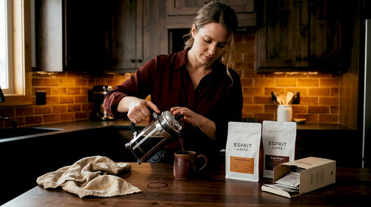 Woman preparing coffee among alternative brands