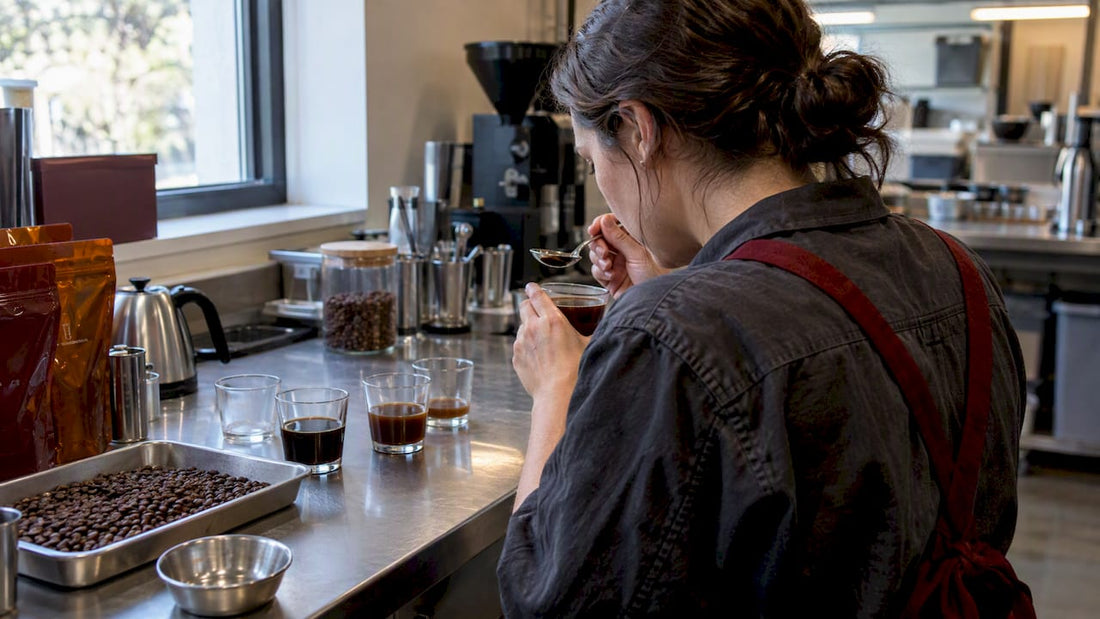 Coffee samples prepared for lead testing