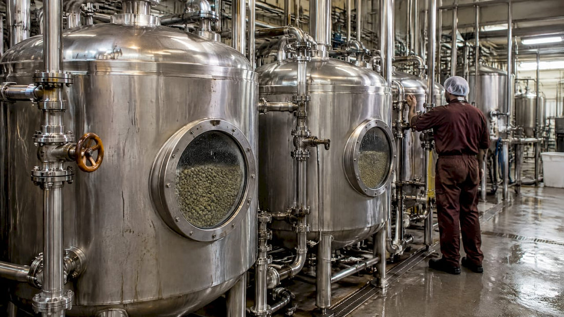 Ethyl acetate decaffeination tanks processing green coffee